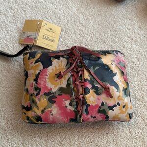 Patricia Nash Secret Garden Floral Leather Wristlet Clutch